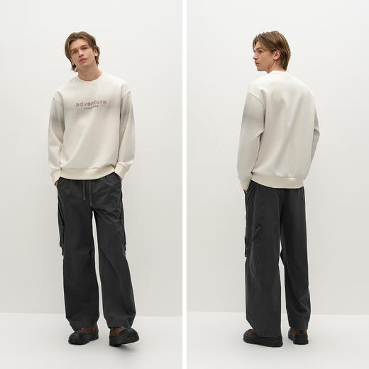 商场同款|森马卫衣男秋季设计感晕染2025新款时尚印花休闲上衣潮 商品图4