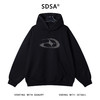 SDSA男士秋冬新款痞帅男装高街显瘦金属钉珠装饰连帽卫衣时尚百搭 商品缩略图0