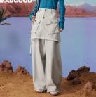 马得工地/MDGDKZ13122/假两件洗褪大口袋工装裤 商品图0