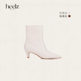 【奥黛丽】heelz设计师手工鞋履 ｜羊皮 时装短靴 5.5 公分