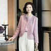 西子/落日小香风软糯粗花呢粉紫色外套/WTTJ385 商品缩略图0