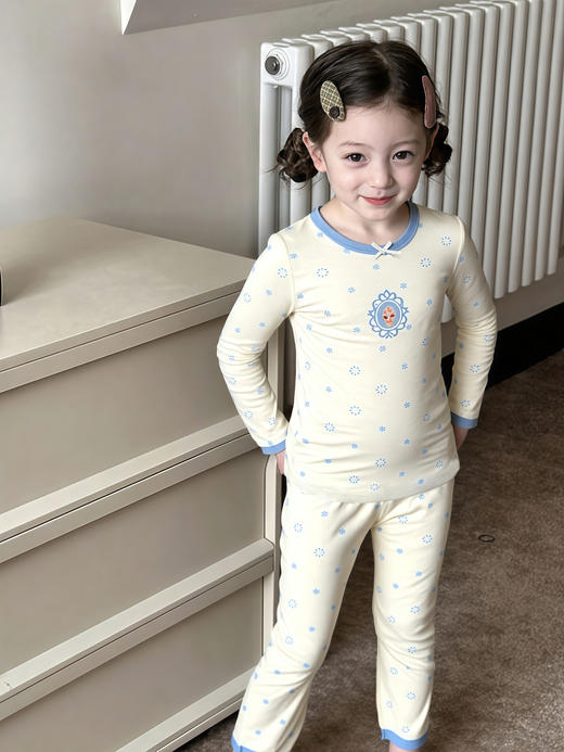 （两套5折）儿童睡衣套装纯棉 女童无骨家居服两件套 男宝宝秋衣秋裤内衣套装 商品图1