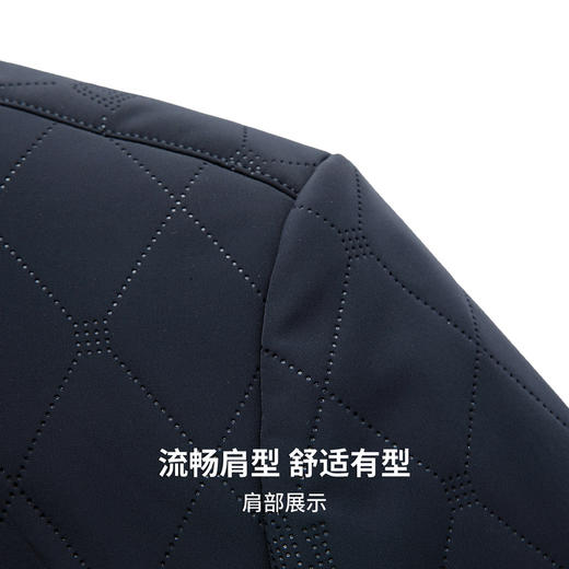 【含桑蚕丝】圣得西男轻商务通勤棉服2025秋季新款百搭行政风外套 商品图6