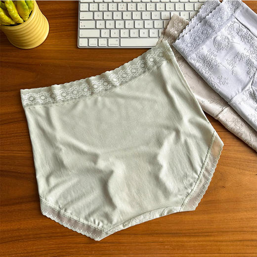 【3条装】 莫代尔裸感提花内裤 10A呵护 藏红花里裆 立体提花工艺 3D包臀不卡档 商品图2