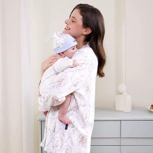 Domiamia 孕妇月子服 针织长袖哺乳服上衣 产后哺乳家居服 商品图1