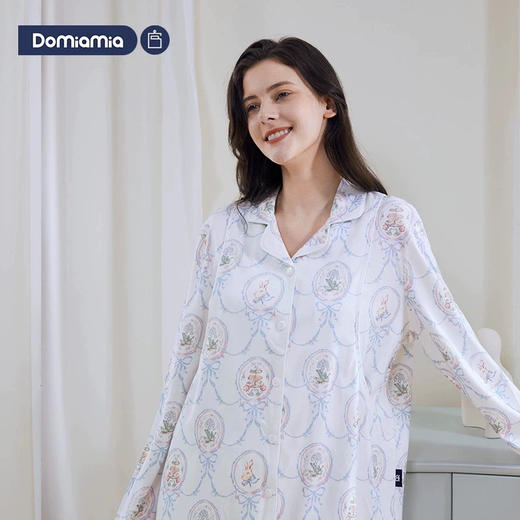 Domiamia 孕妇月子服 针织长袖哺乳服上衣 产后哺乳家居服 商品图0