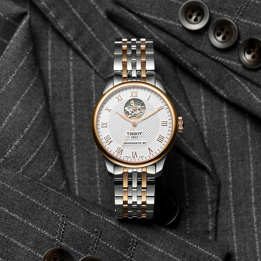 天梭(TISSOT)力洛克系列钢带机械男表T006.407.22.033.02 商品图2