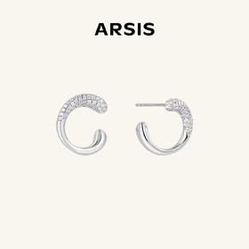 ARSIS｜流光系列 流光水滴C圈耳钉