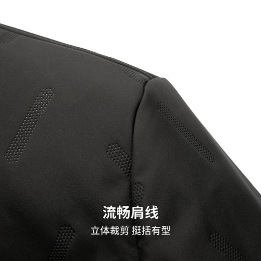 【含桑蚕丝】圣得西男士翻领商务棉服2025秋季新款行政风简约外套 商品图7