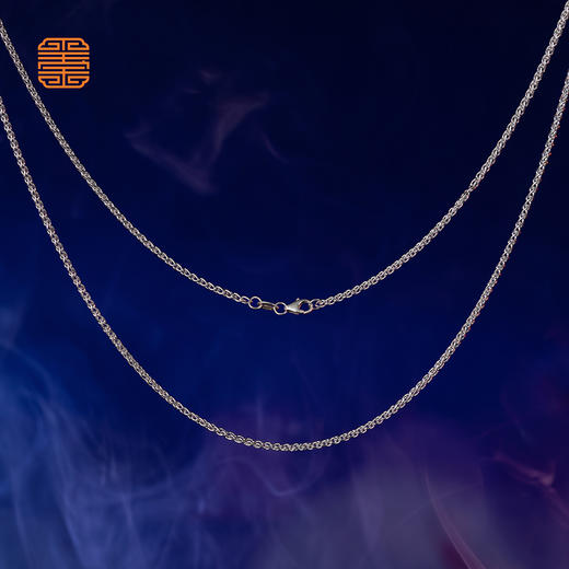 玺匠金铺《925银链细链》链子 男女款锁骨劲链项链 生日礼物 商品图0