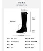Westory2025年冬季休闲绒面芒果头高靴侧拉链利落膝下高靴S25DQ86011 商品缩略图8