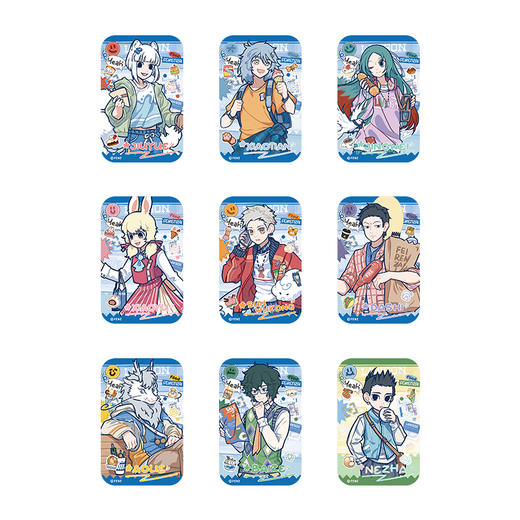 《非人哉官方店》罗森联名食光小铺马口铁徽章盲盒动漫镭射浮雕吧唧 商品图4