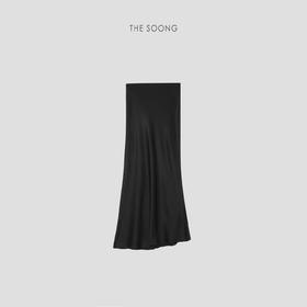 THESOONG|"奢感流光"经典三醋纤维松紧腰垂感半身长裙HBQZ7295