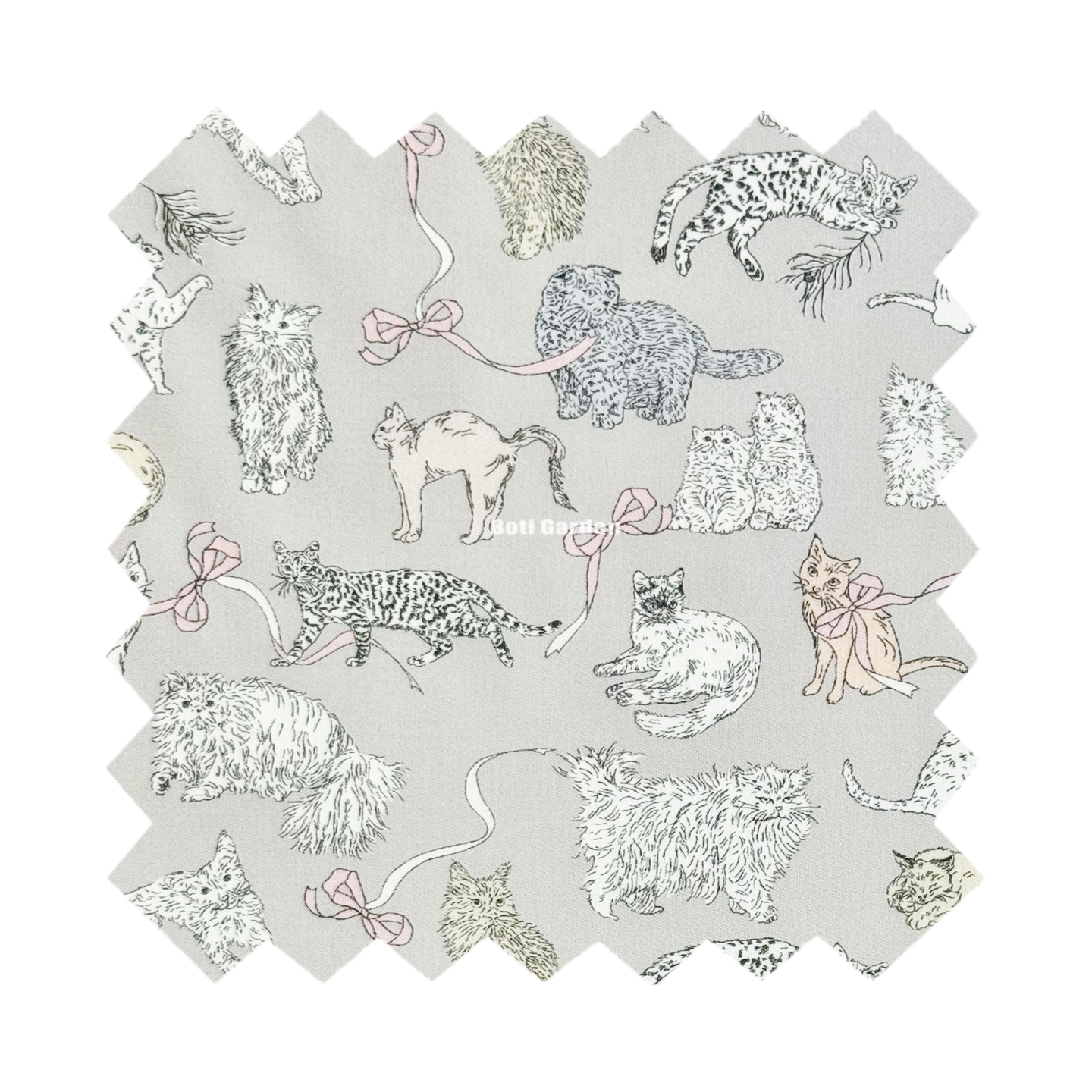 LT297C 喵星日常灰色 Liberty塔纳棉 胶囊系列 邮费到付 269元/米