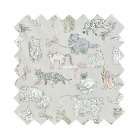 LT297C 喵星日常灰色 Liberty塔纳棉 胶囊系列 269元/米