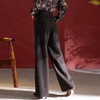 QS秋冬垂感气质长裤秋季新款羊毛混纺阔腿休闲裤女1729 商品缩略图3