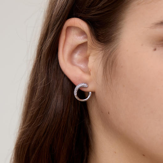 ARSIS｜流光系列 流光水滴C圈耳钉 商品图3