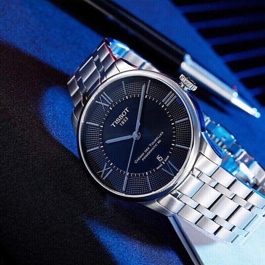 天梭Tissot杜鲁尔系列80机芯机械男表黑盘钢带 T099.407.11.058.00 商品图4