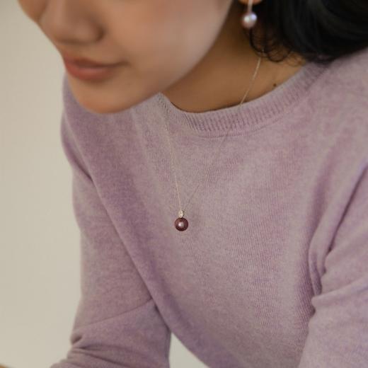 阮仕珍珠 澜漾系列S925银淡水珍珠链牌 10-11mm 正圆 微瑕 极强光 商品图1