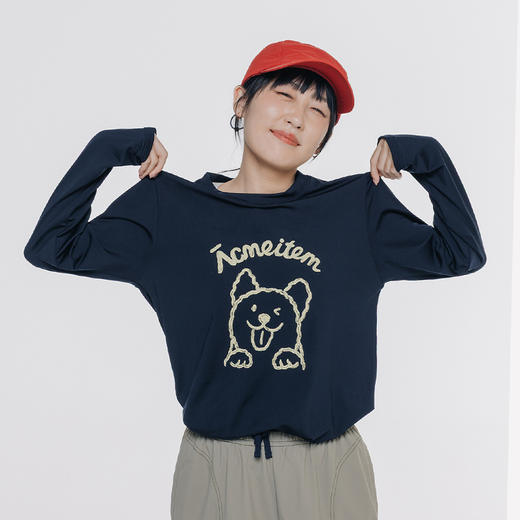 【破价秒S-不可退换】【董洁同款】ACMEITEM爱棵米 户外亲子印花磨毛长袖T恤保暖打底上衣 GAG3340892G/GAG3340894G 商品图1