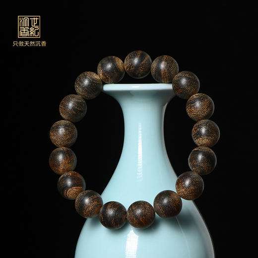天然菩萨奇沉香手串 沉水级 12.2mm*17颗 19.2克 SP12048 商品图0