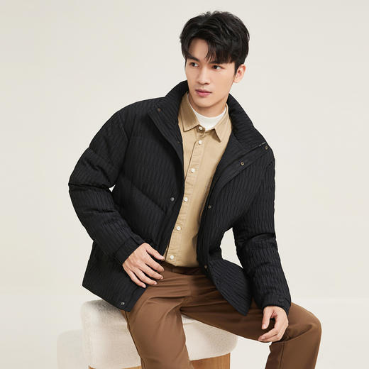 【黄金鲜羽绒】柒牌羽绒服男士2025冬季户外商务通勤休闲保暖外套129E70160 商品图1