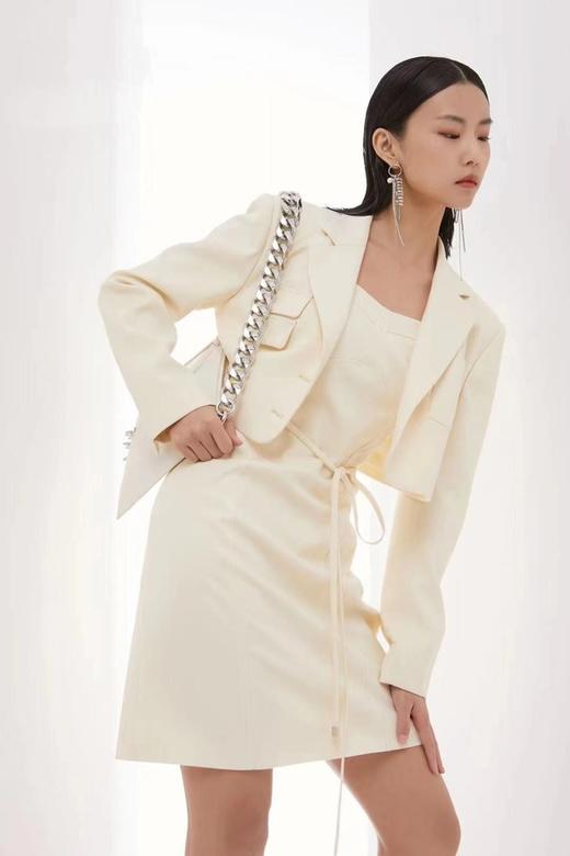 Le Malene 米色连衣裙西装两件套 17012 商品图2