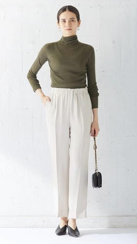 ICB日系春季通勤修身纯羊毛高领套头薄毛衣内搭针织毛衫商场同款