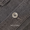THESOONG|斑驳烬染非常规做旧洗水手工甩点黑灰色牛仔外套HWWT7681 商品缩略图4