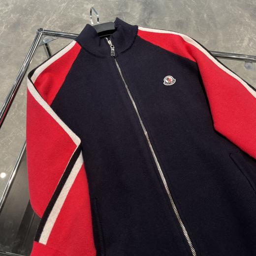 蒙家轻奢拼色立领针织休闲外套 商品图10