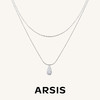 ARSIS｜流光系列 水滴波光双层项链 商品缩略图0