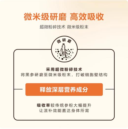 非遗工艺九蒸九晒黑人参超微粉10克（1克/瓶*10） 商品图3