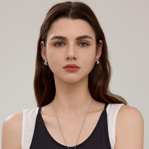 ARSIS｜流光系列 流光水滴双层耳圈 商品图4