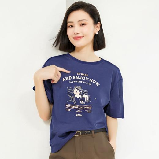 佐丹奴25年新款女装针织T恤衫05395234 商品图1