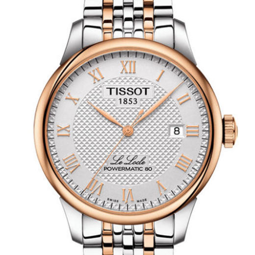 天梭Tissot力洛克系列80机芯机械男表银盘钢带 T006.407.22.033.00 商品图1