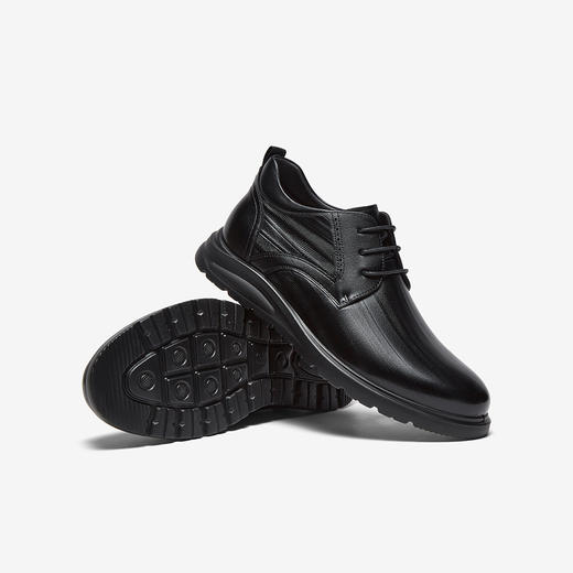 【云粉节】BF楼百思图2025冬季新款休闲皮鞋简约商务通勤男鞋50537DM5 吊牌价899.现价439 商品图0