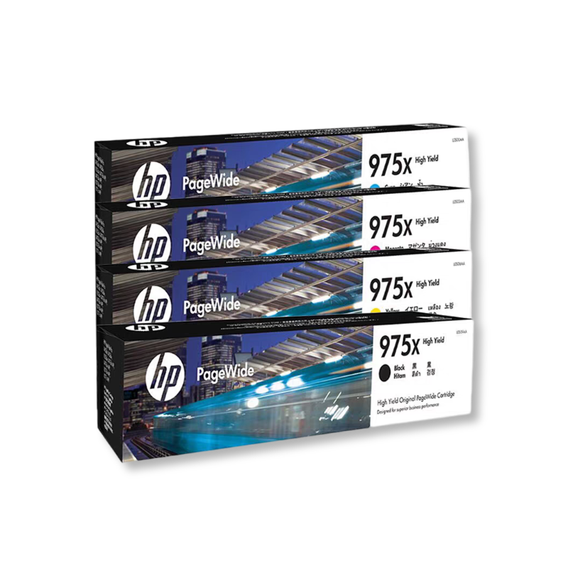 惠普（HP）原装975A 976Y黑色墨盒彩色墨水盒Pro X452 x552 x477 x577dn dw打印机