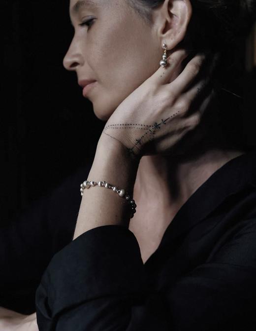 JAI 25AW 曼德勒5号手工雕银镀24K金手链 商品图5