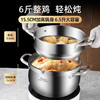 贝伦斯304不锈钢汤锅加厚双耳大容量深家用燃气灶电磁炉炖煮高汤锅 商品缩略图9