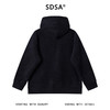 SDSA男士秋冬新款痞帅男装美式绒毛抽绳连帽卫衣休闲暗纹百搭上衣 商品缩略图5