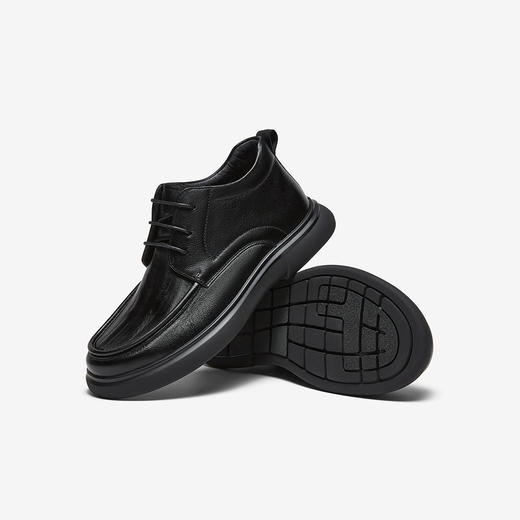 【云粉节】BF楼百思图2025冬季新款休闲皮鞋简约商务通勤男鞋13002DD5 吊牌价959.现价469 商品图0