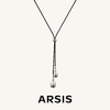 ARSIS｜流光系列 流光水滴皮绳项链 商品缩略图0