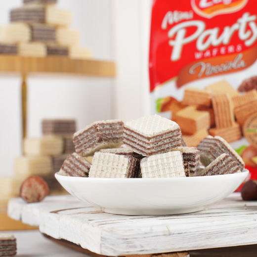 爱利地威化饼干可可味/牛奶咖啡味/榛子味/香草味250g mini小块美味酥脆不易碎 050998-1/050998-2/050998-3/050998-4 商品图2