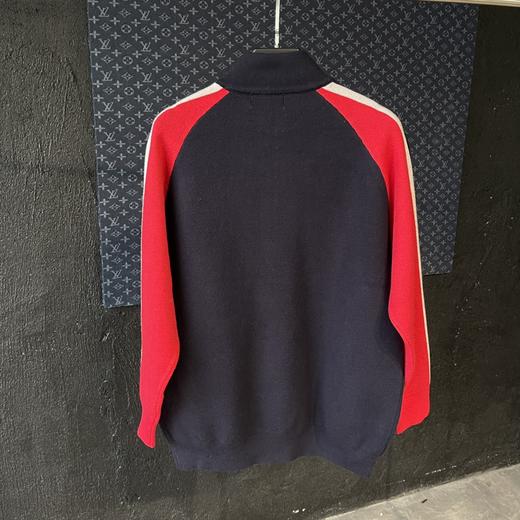 蒙家轻奢拼色立领针织休闲外套 商品图12