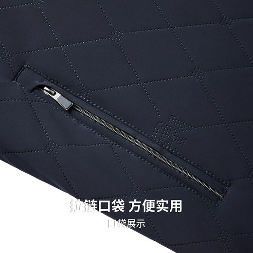 【含桑蚕丝】圣得西男轻商务通勤棉服2025秋季新款百搭行政风外套 商品图8