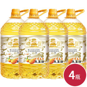 晴川非转基因物理压榨一级菜籽油5L黄鹤楼系列）*4瓶（6924497919345）