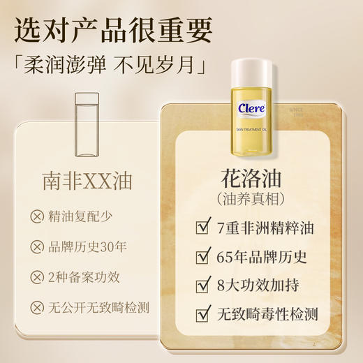 南非进口Clere克莱锐花洛油身体油护肤抗皱保湿滋润妈妈纹妊娠纹 商品图3