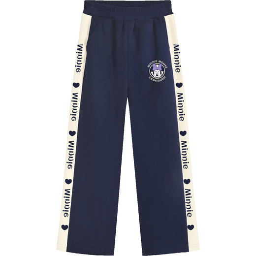 唯品迪士尼女童春秋款元青拼阔腿裤 商品图4