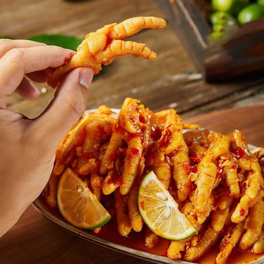 舌尖计划酸辣蒜香去骨鸡爪500g/罐休闲零食 商品图4