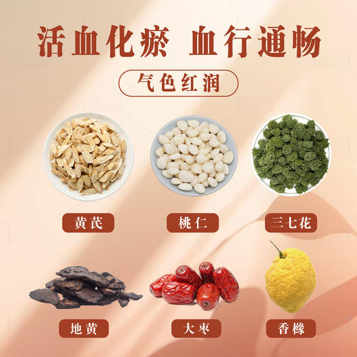 活化茶-黄芪桃仁三七花茶 商品图2